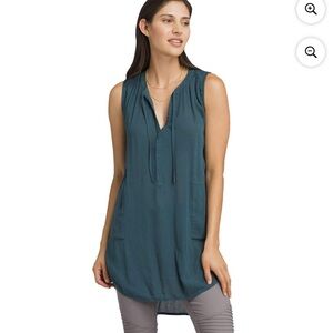 Prana Teal Women’s Lightweight Tunic Outdoor Dress with Pockets Size Small